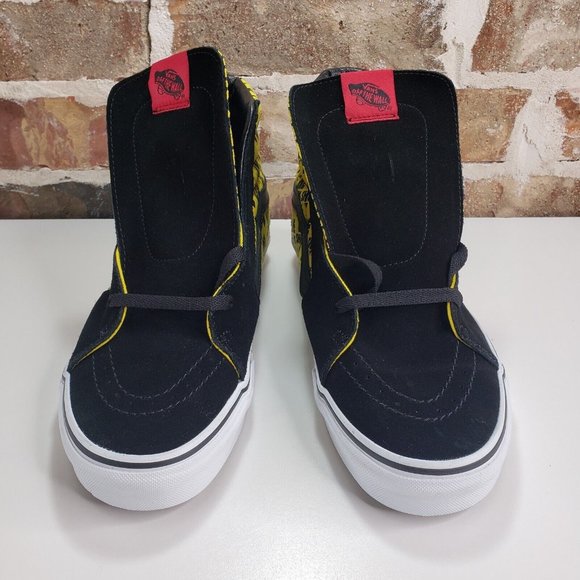 New Vans x House Of Terror Sk8-Hi 'The Shining' Shoes - Black/ Yellow Men Sz 8.5 - Picture 2 of 10